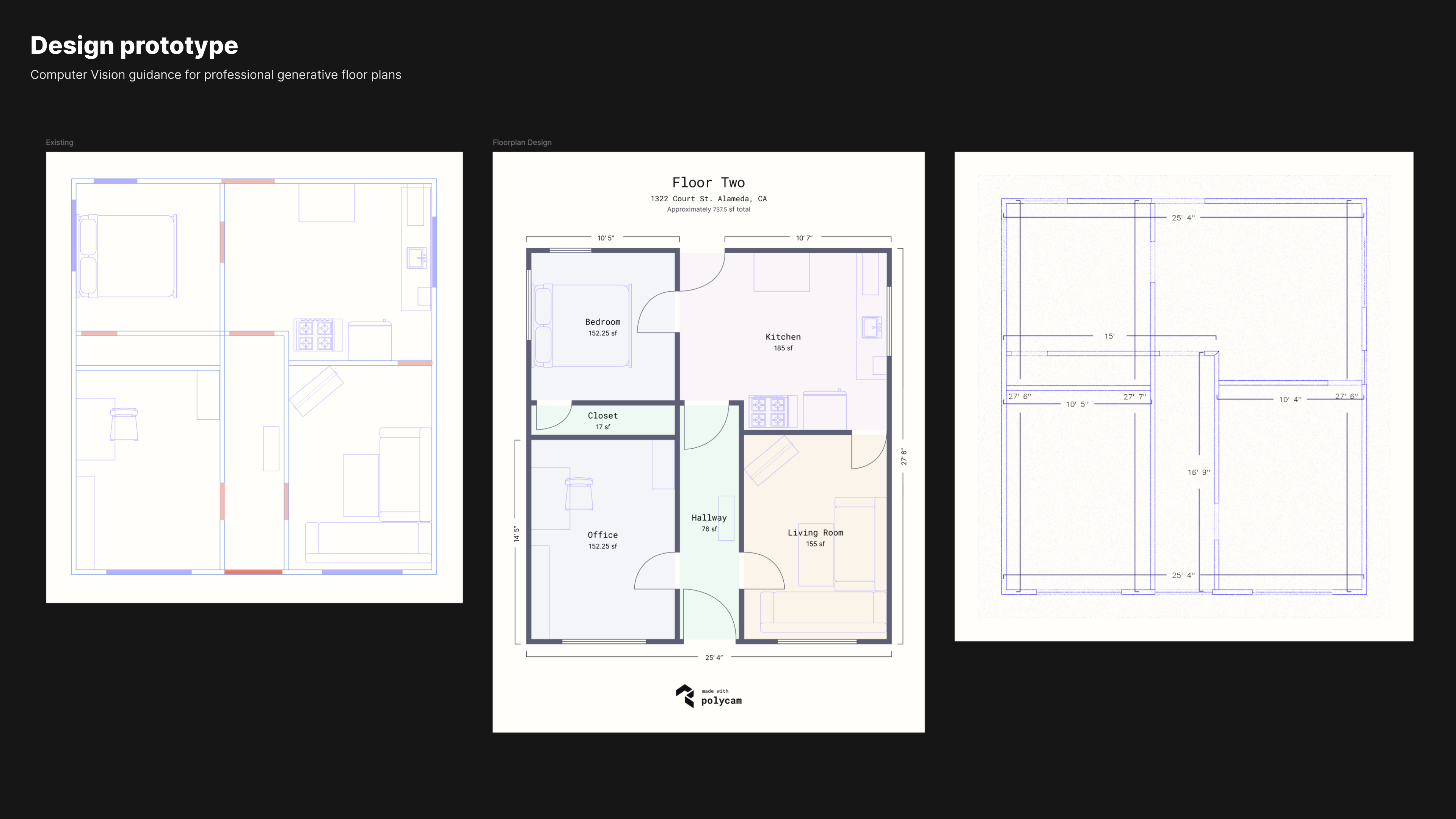 Early floor plan designs